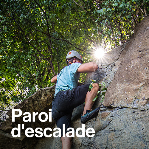Paroi d'escalade