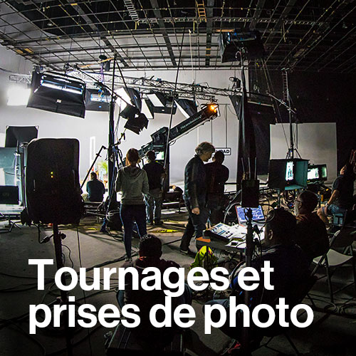 Tournages et prises de photo